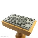 Sello de Madera Cuadrado 40x40 mm