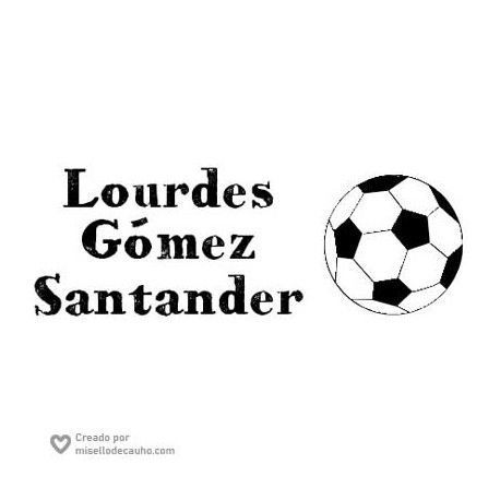 Sello para ropa pelota de futbol