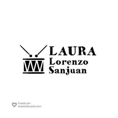 Sello para ropa -tambor-