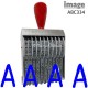 ABC334, 10 abecedarios de 10 mm