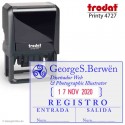 Printy 4727 | Sello Fechador Trodat de 60x40 mm