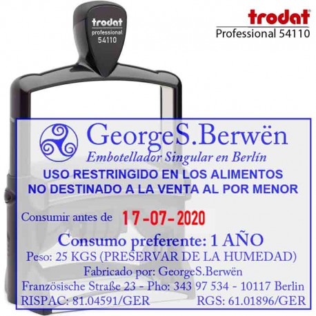 Trodat 54110 sello fechador trodat 