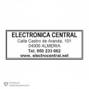 5 lineas con recuadro de 6x2cm