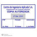 Sello fechador para firmas