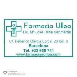 Sello Farmacia -Ulloa- de 6x3cm
