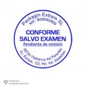 Conforme Salvo Examen - redondo de 45 mm