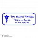 Sello médico 58 x 22 mm medicina de familia