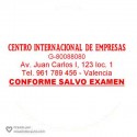 Membrete Conforme Salvo Examen