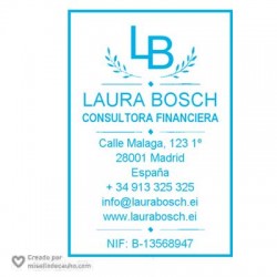 Sello empresa datos fiscales 40x60mm personalizado