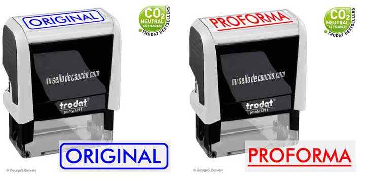 Original, Proforma sello Printy F