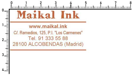 -Maikal- con 5 líneas de 50x30mm