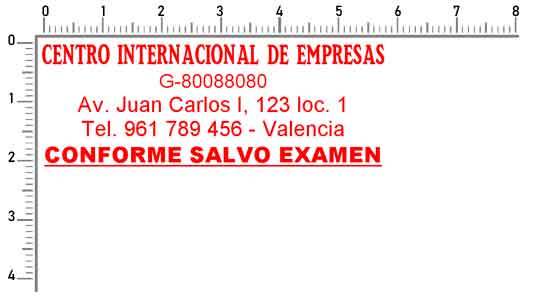Membrete Conforme Salvo Examen